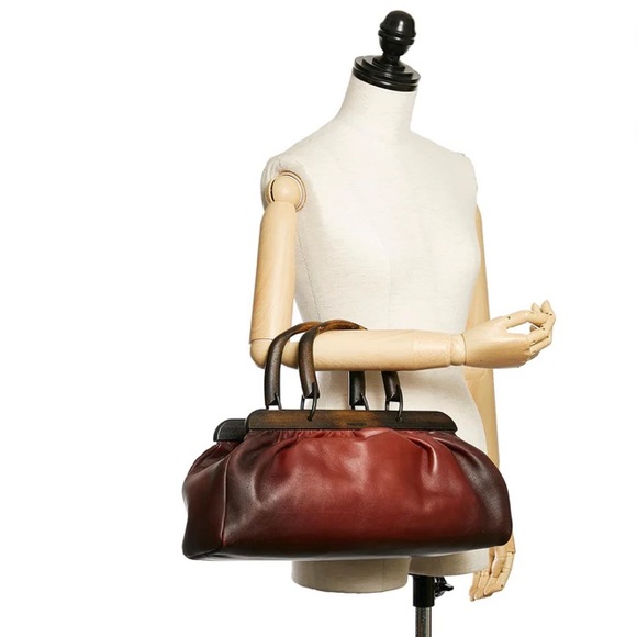 ✨STUNNING✨ Iconic GUCCI Tom Ford Wooden Handle Doctor Bag | - Picture 17 of 17